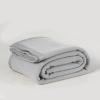 Frazada Polar Borde Satin Linea Hotel 1 P Gris Cla