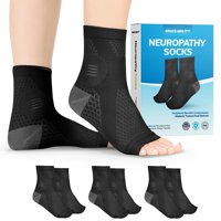 Calcetines De Compresión Braceability Neuropathy (3 Pares) Negros