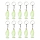 thumbnail image 2 of 10 piezas de llaveros católicos, colgante de cadena, accesorio para llaves, para mujeres, hombres, llavero de María para cumpleaños, hogar, Verde, 2 of 5