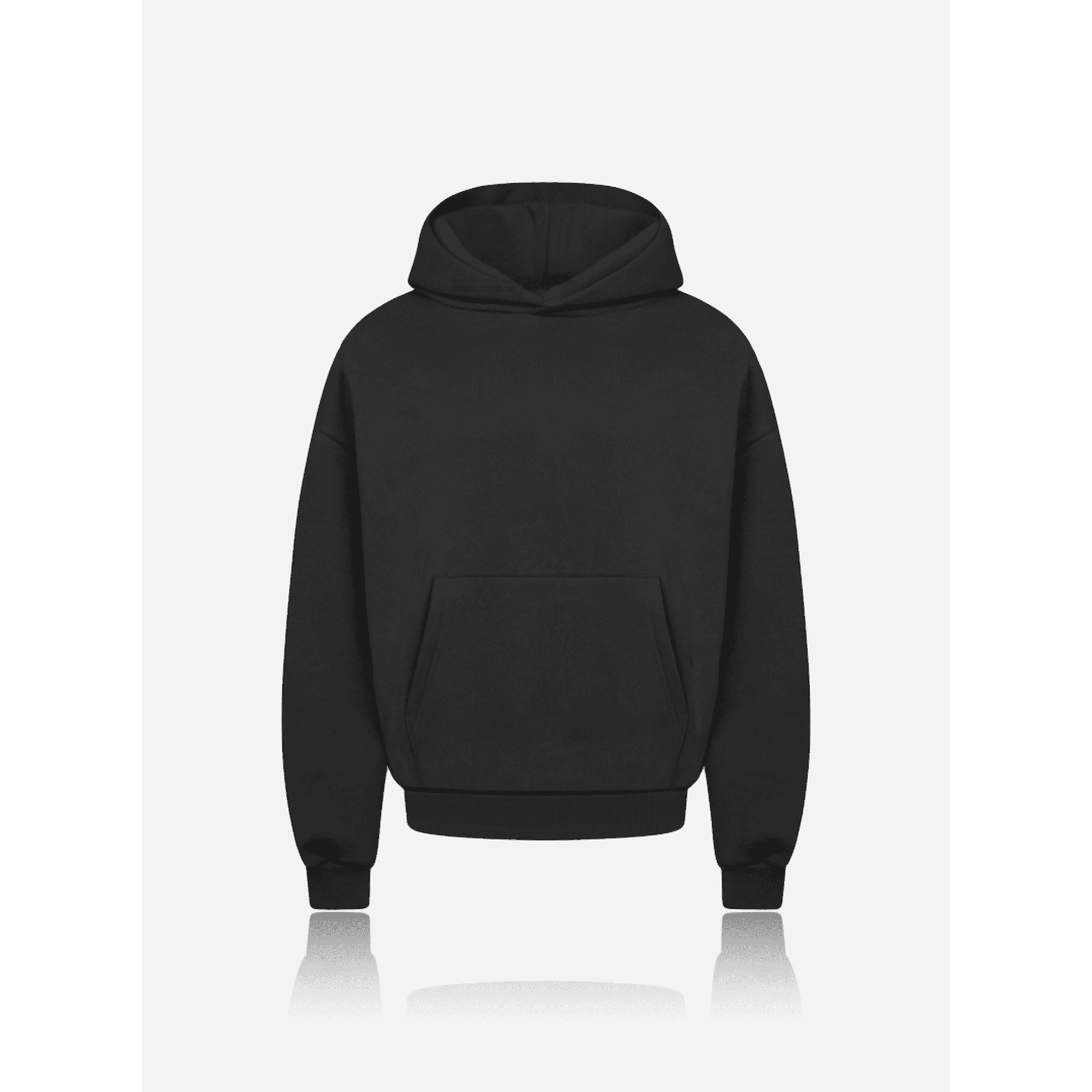 Uniforma Esenciales - Poleron Hoodie Oversize Adulto Negro