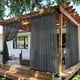 thumbnail image 3 of Enhance Your Outdoor Living Space with 1pc Waterproof Tab Top Sheer Curtain - Lightweight, Sun-Protective and Beautifully Designed for Bedroom, Living Room, Patio, Porch, Pergola, Cabana Decor, 3 of 5