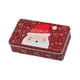 thumbnail image 4 of Caja De Hojalata Navideña, Caja De Regalo, Lindo Estuche Para Recuerdo De Fiesta Navideña, Papá Noel, Rojo Oscuro, 4 of 5