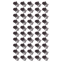 Ioensy - 50 Clips De Plástico Para Orquídeas, Clips De Jardín Para Soporte De Orquídeas De Jardín, Color Marrón