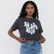 thumbnail image 3 of Polera Mujer Fun Manga Corta Crop Gris Oscuro Corona, 3 of 5