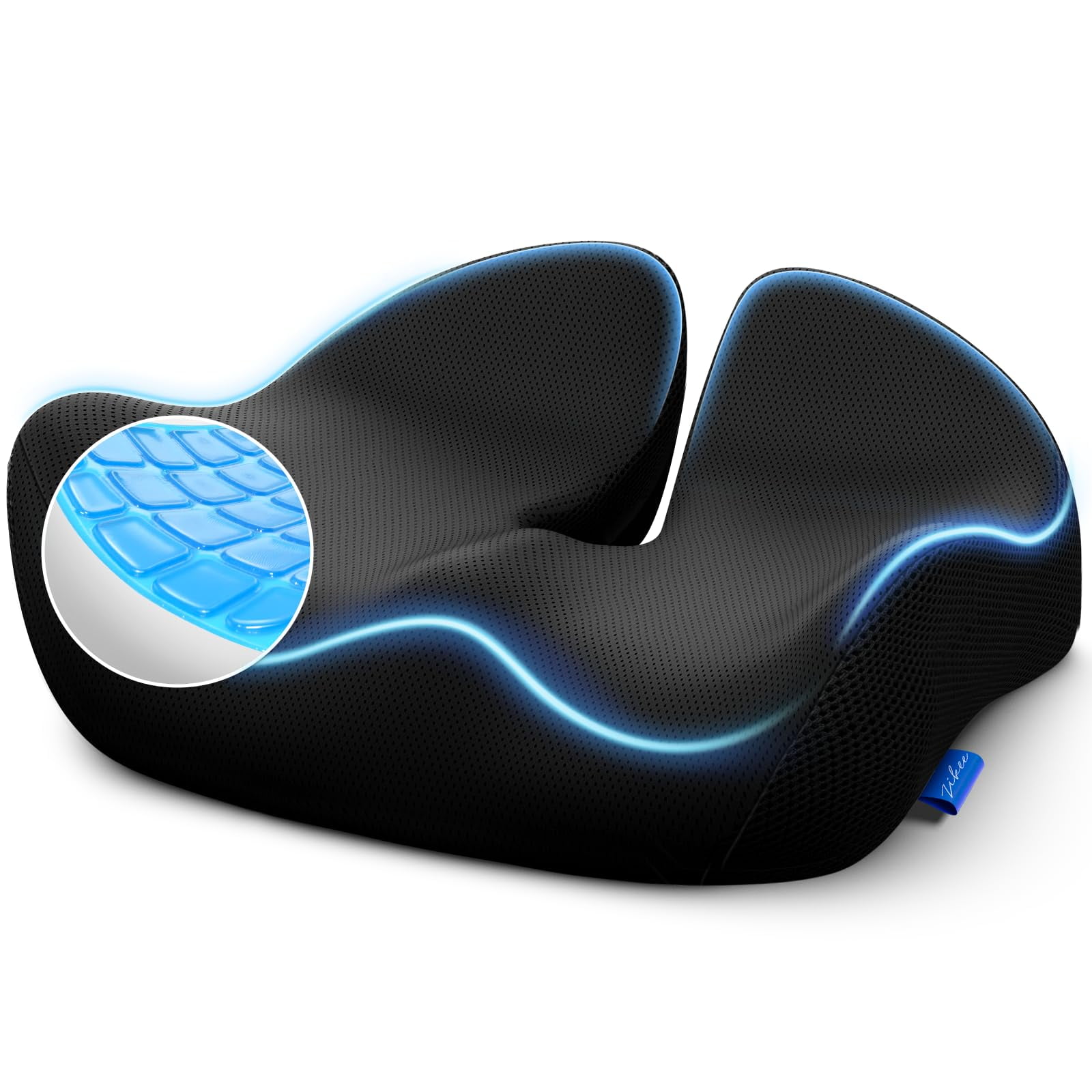 Cojín De Asiento De Gel Zikee Pioneer Para Sillas De Oficina, Automóviles Y Más