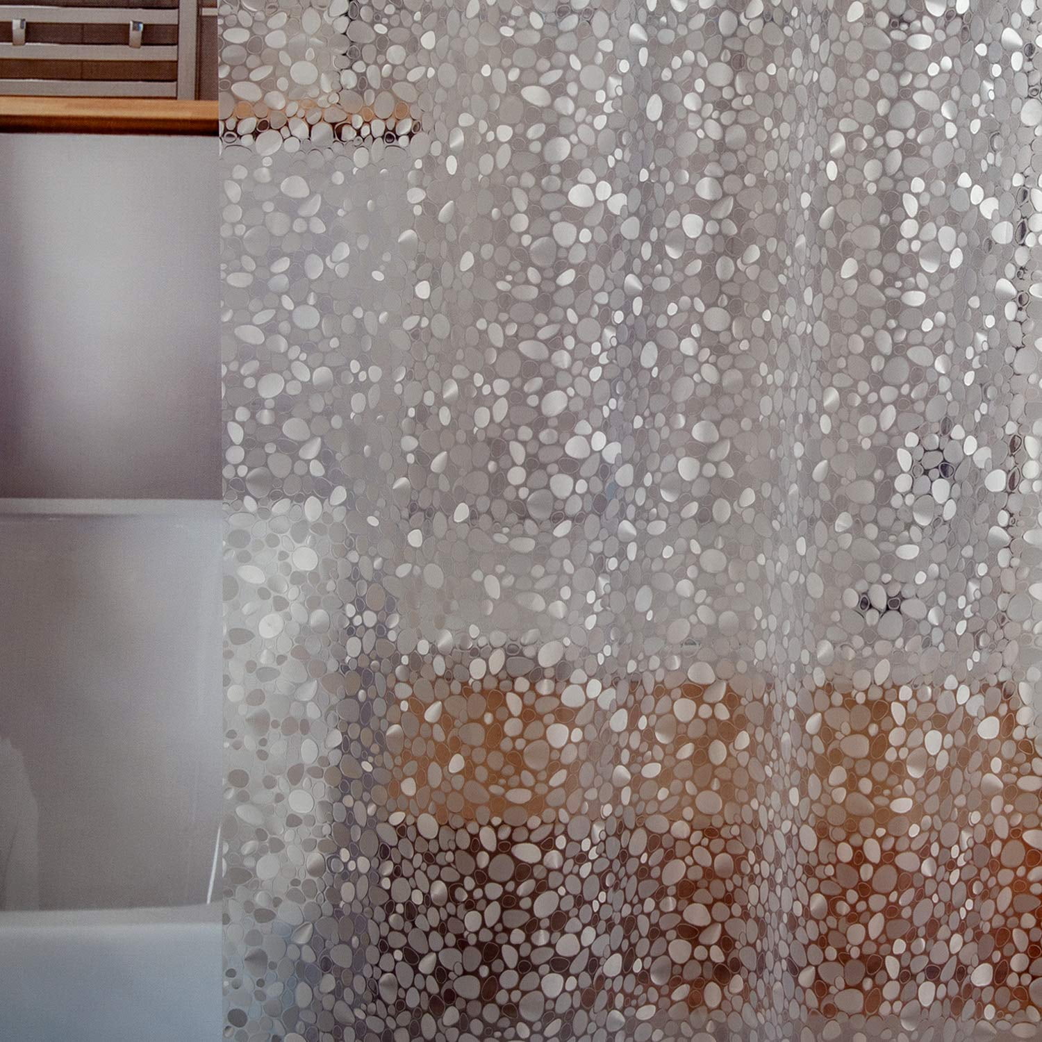 Forro De Cortina De Ducha Bostofy, Impermeable, 8 G, Eva, 180 X 180 Cm