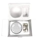 thumbnail image 2 of Bola de cristal Amlong Crystal Clear de 150 mm con soporte de unicornio, 2 of 7