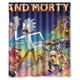 thumbnail image 1 of Cortina de ducha de Rick y Morty, juego de cortina de baño con ganchos, tamaño 60 x 72 pulgadas, 1 of 3
