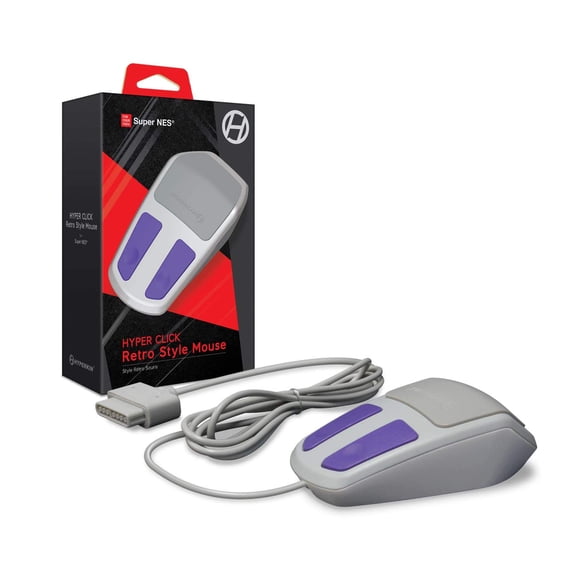Mouse Hyper Click De Estilo Retro Para Super Nes