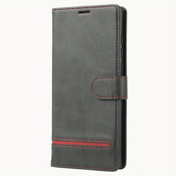 Luxury Leather Phone Case For Samsung Galaxy S23 S22 Ultra Note 20 Ultra A54 A53 A14 Flip Card Bag Business Wallet Magnetic Buckle Shockproof Protect Cover