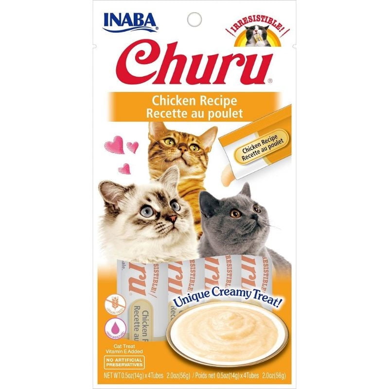 Churu - Puré Cremoso Gato Adulto Sabor Pollo Sachet