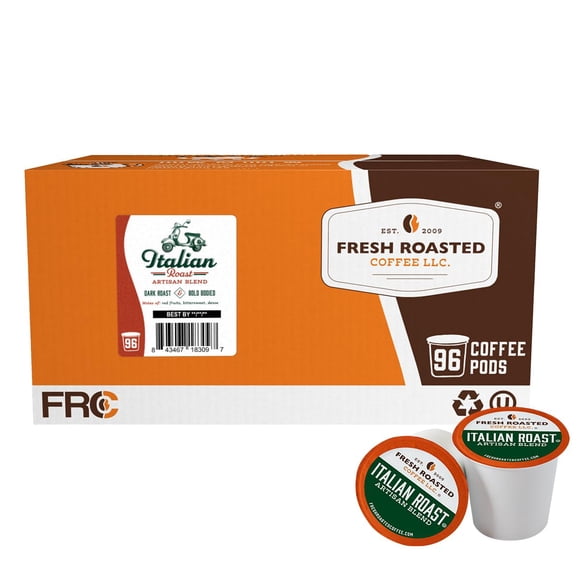 Cápsulas de café Fresh Roasted, tueste italiano oscuro, 96 unidades