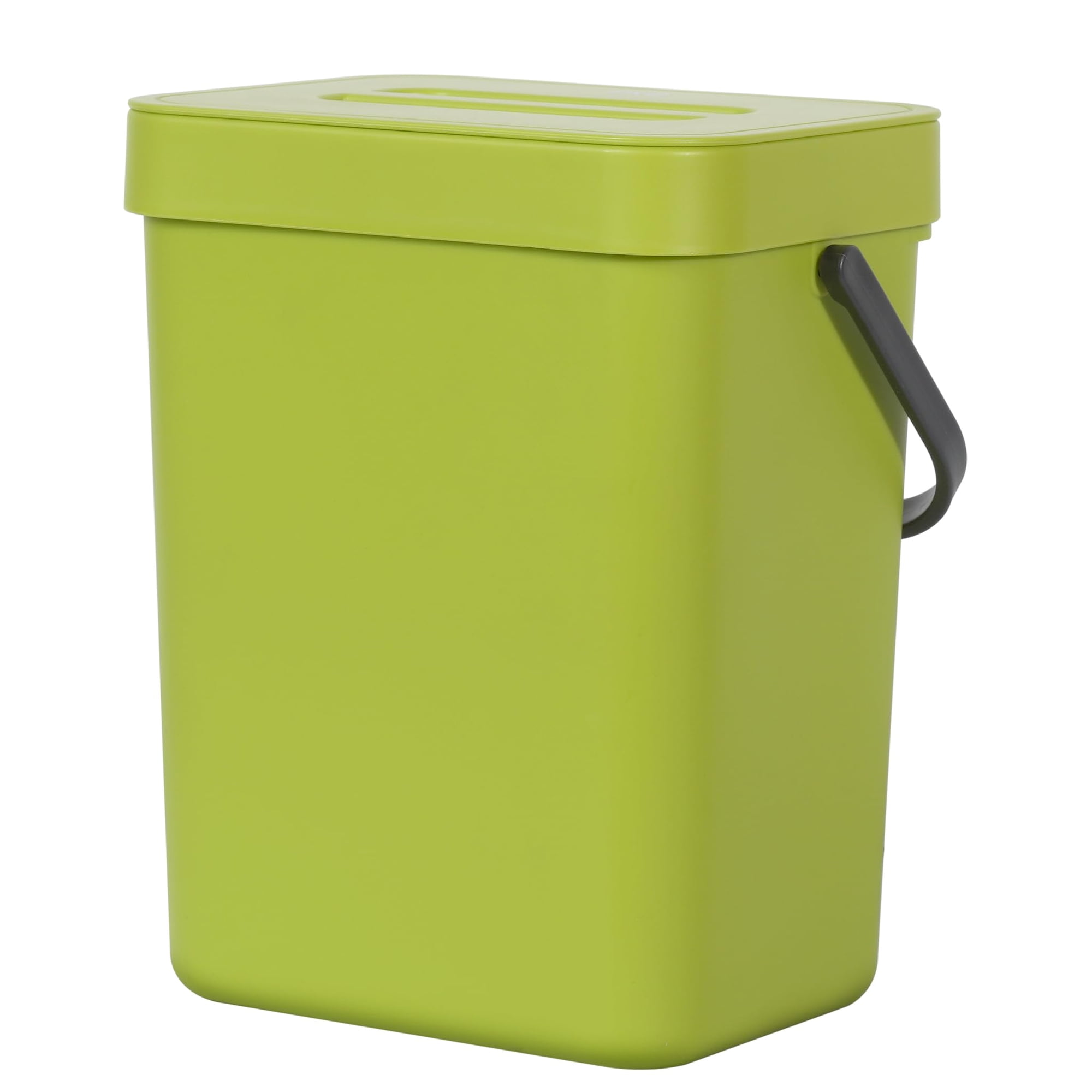 Bote De Basura De Pared Eko Puro De 5 L/1.32 Galones Con Tapa Verde