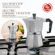 thumbnail image 5 of Cafetera cubana Moka Pot Mixpresso para 3 tazas, cuerpo de aluminio, 5 of 9