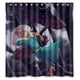 thumbnail image 1 of Cortina de ducha de Alicia en el país de las maravillas, juego de cortina de baño con ganchos, tamaño 66 x 72 pulgadas, 1 of 3