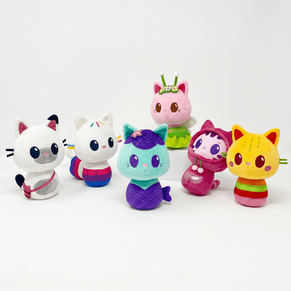 Pack x6 Peluches La Casa de Gabby Colección Completa