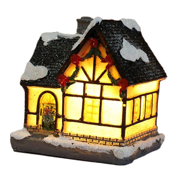 Ilumina La Decoración Navide?a LED Casa En Miniatura Estilo 2
