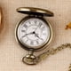 thumbnail image 5 of Reloj de bolsillo Alwesam Bronze de cuarzo liso con cadena de 37 cm, 5 of 7