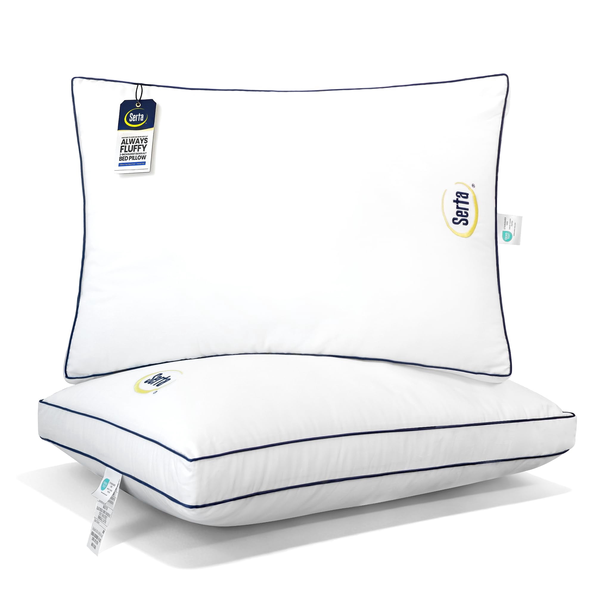 Almohadas Serta Hotel Collection Queen/standard, 100% Algodón, X2
