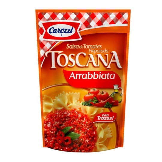 Salsa De Tomate Toscana Arrabbiata Doypack 200 g Carozzi