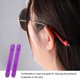 thumbnail image 5 of Uxcell 24 pares de fundas de retención de puntas de sien de silicona para gafas antideslizantes, comodidad elástica, púrpura, 5 of 6