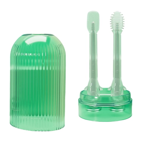Bothyi - 2X Cepillo De Dientes Para Bebés Cepillo De Lengua Para Niños Para Bebés Recién Nacido Oral Verde