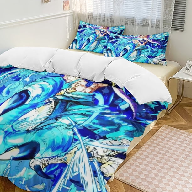 Marco Bed Duvet Cover Funny Anime Cartoon Bedding Sets Lightweight 3 Piece Comforter Sets