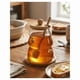 thumbnail image 3 of Frasco Miel Vidrio Forma Colmena Tapa Base Bambú Dipper Abejas Decorativas, 3 of 5