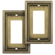 thumbnail image 1 of Placa de pared Henne Bery con perlas hundidas, latón antiguo, paquete de 2, 1 of 7