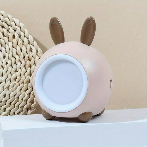 1pc Nursery Night Light, The LED Bedside Lamp For Breastfeeding And Sleep Aid, USB Rechargeable,Three Colors Adjustable, For Babies And Kids Bedrooms