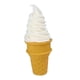 thumbnail image 4 of Modelo De Comida De Cono De Helado Falso Para Exhibir Postres, Accesorios Para Fotos, Decoración De Escritorio, Blanco, 4 of 5