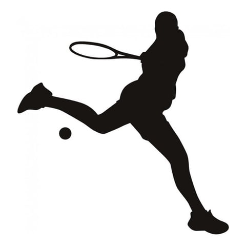 Rienda Libre Graphics - Decomural Tennis Player Tennis Hit Ws-16213