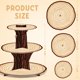thumbnail image 2 of Soporte para Cupcakes BenLouis Rústico de Madera de 3 Niveles, 40 cm de Alto, 2 of 7