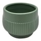 thumbnail image 3 of Set 2 Macetero Maceta Acabado Mate Verde Con Lineas Relieve, 3 of 7