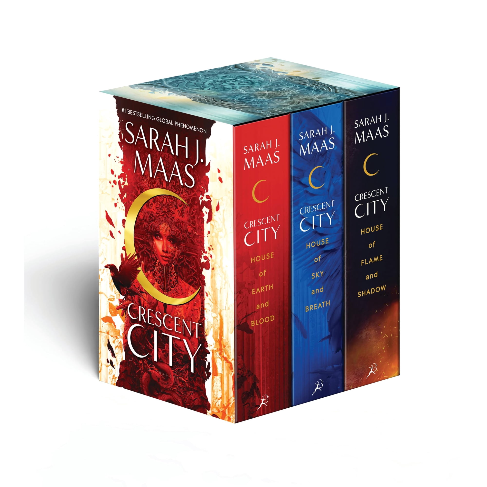 Juego De Libros Bloomsbury Crescent City En Caja De Tapa Dura