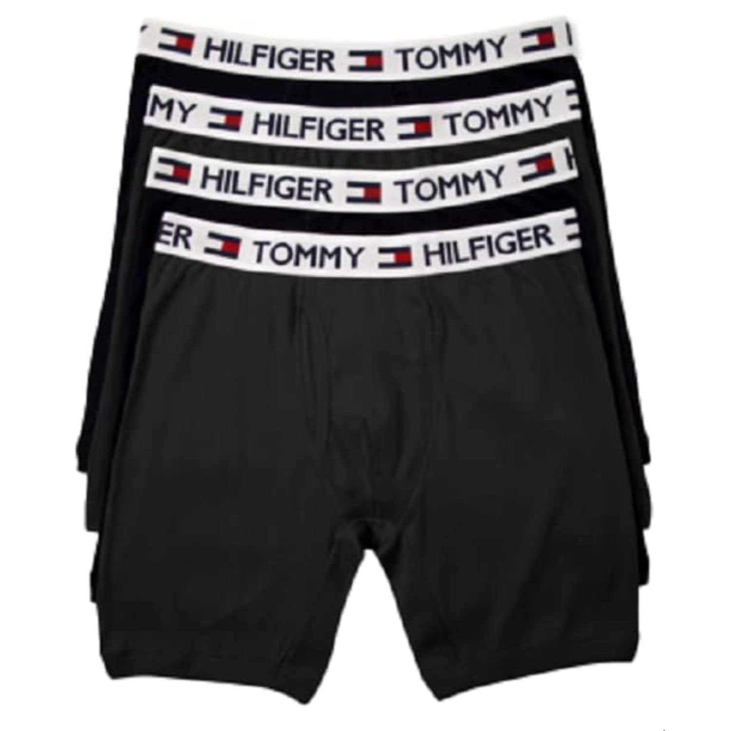 Calzoncillo Bóxer Tommy Hilfiger Para Hombre, Algodón Peinado, Color Negro