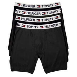 Calzoncillo Bóxer Tommy Hilfiger Con 4 Bolsillos Para Hombre, Color Negro, Talla M