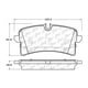 thumbnail image 2 of Pastillas Freno para auto Audi A6 Quattro 2011-2018 Trasero, 2 of 5