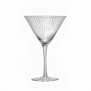 Muebles Santa Ana - Set 6 Vasos Martini Clear Frederick Gold