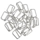 thumbnail image 2 of 20 piezas de metal conector de hebilla ajustable para la correa del bolso 20x13x2.8mm de plata, 2 of 3