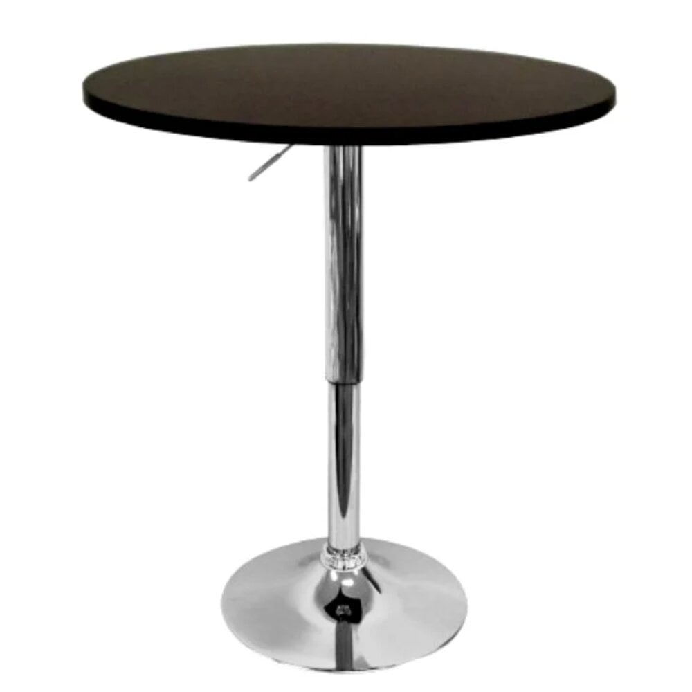 Artihogar - Mesa Bar De Altura Regulable 80 Cm Mdf Color Negro