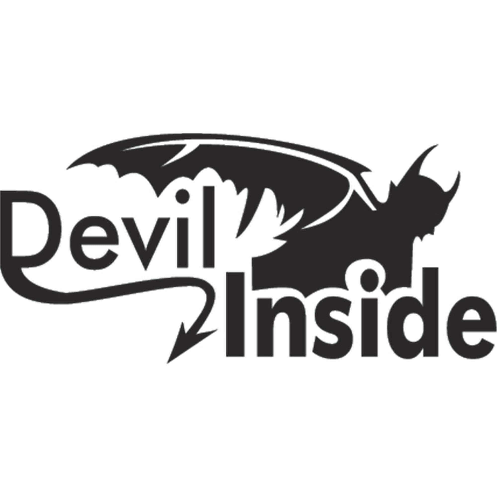 Rienda Libre - Sticker Devil Inside Diablo Al Interior Auto Camioneta Suv
