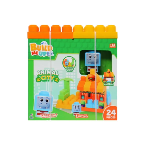 Bloques Build me up maxi Animal city 24 piezas