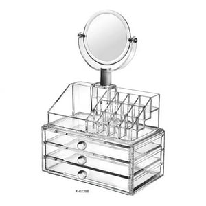 Leonimport - Organizador De Maquillaje, Cosmetiquero, Joyero Con Espejo
