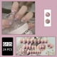 thumbnail image 1 of 24pcs Glossy Purple Gradient Butterfly Sequin Press On Nails - Medium Length Full Cover False Nails with Acrylic Coating, 1 of 2