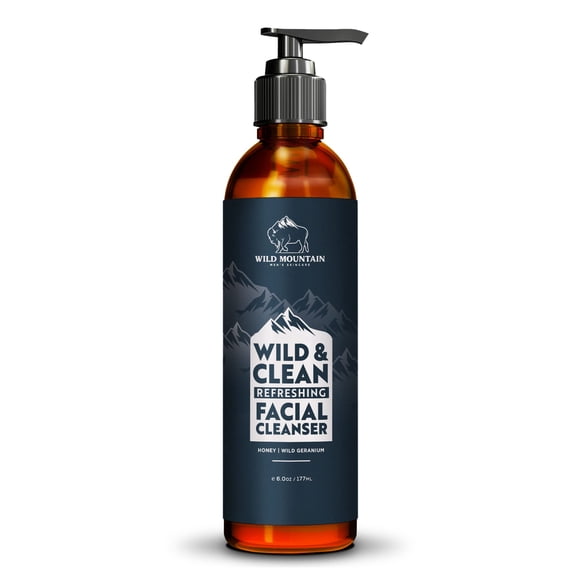 Limpiador facial Wild Mountain «Wild & Clean» 180 ml para hombres