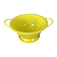 Magideal - Cesta Coladora De Frutas De Hierro Forjado Esmaltado, Frutero, Recipiente Para Almacenar Pan, Colador Autodrenante Con Asas, Adecuado Para Encimeras D