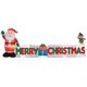 thumbnail image 1 of Cartel inflable de Feliz Navidad con Gemmy, 12 pies, con Papá Noel y elfo, 1 of 2