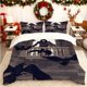 thumbnail image 1 of Raven Gothic Style Illustration Printed Duvet Cover Set Includes a Soft Duvet Cover and Two Pillowcases Skin-friendly and Breathable Suitable for Home Bedrooms/, 1 of 1