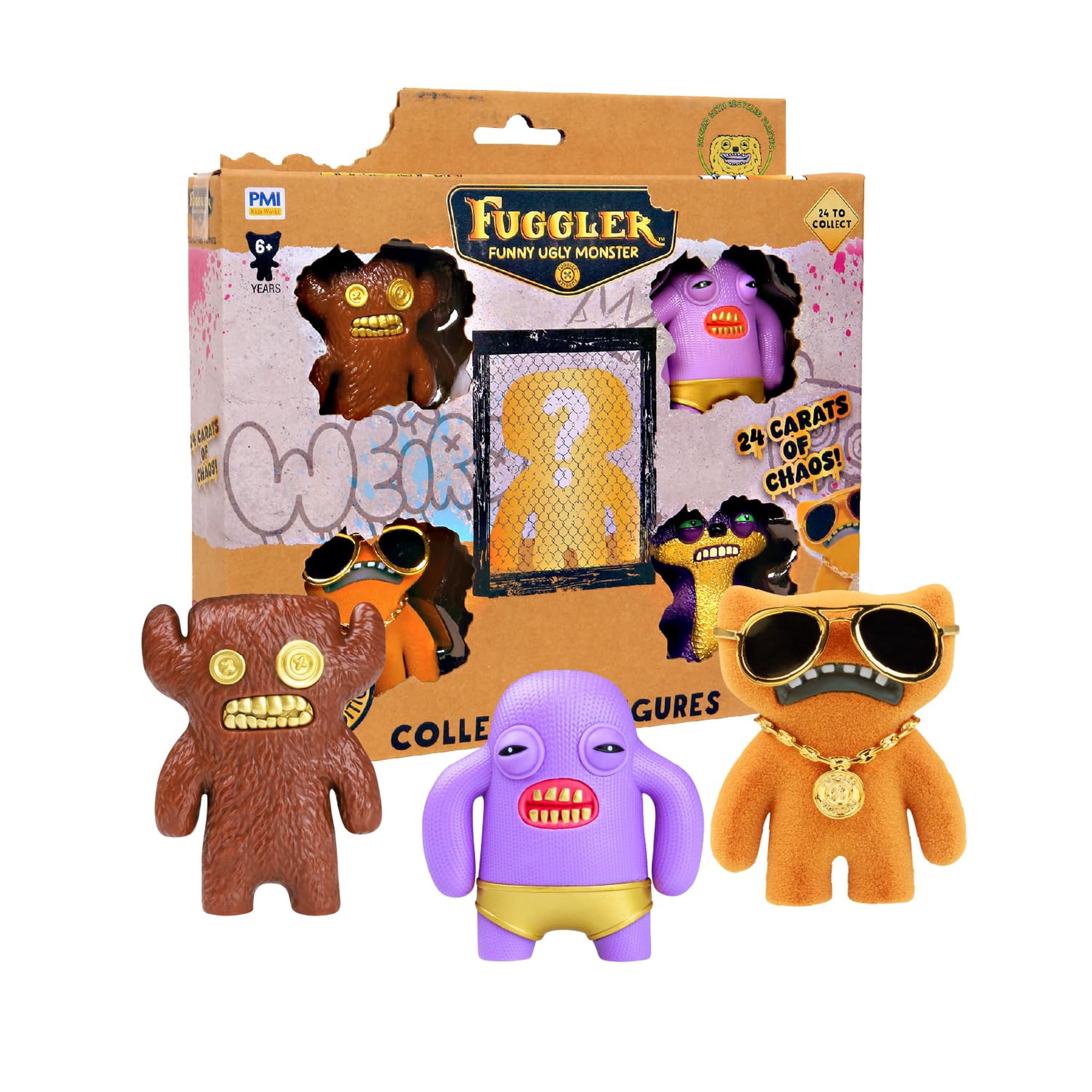 Figuras coleccionables P.M.I. Fuggler Gold Edition, pack de 5 | Lider